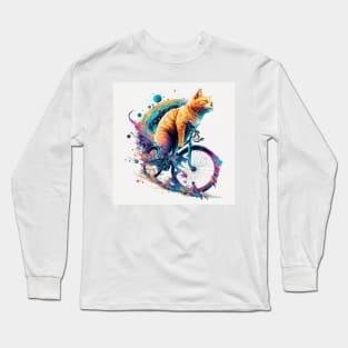 Bicycle cat Long Sleeve T-Shirt